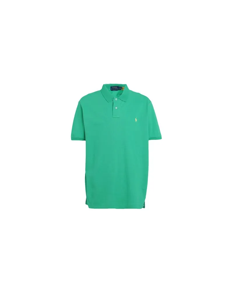 Ralph Lauren SLIM FIT MESH POLO SHIRT   - TOPS - Poloshirtsauf YOOX.COM Smaragdgrün