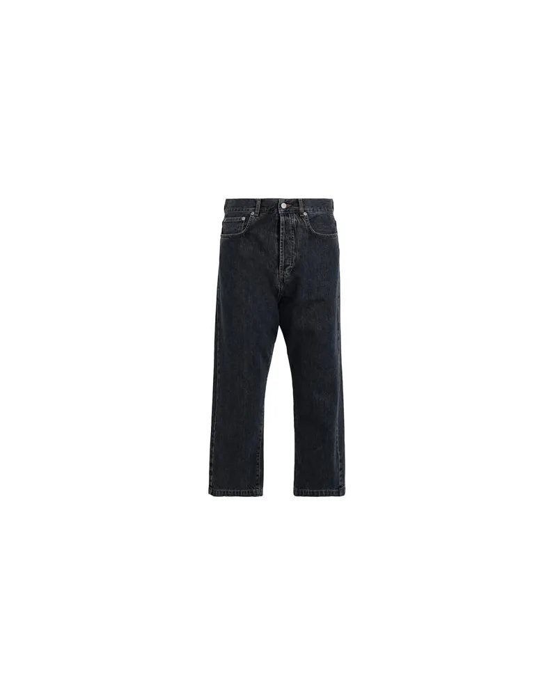 8 by Yoox ORGANIC COTTON CROPPED FIT DENIM  - HOSEN & RÖCKE - Jeanshosenauf YOOX.COM Schwarz