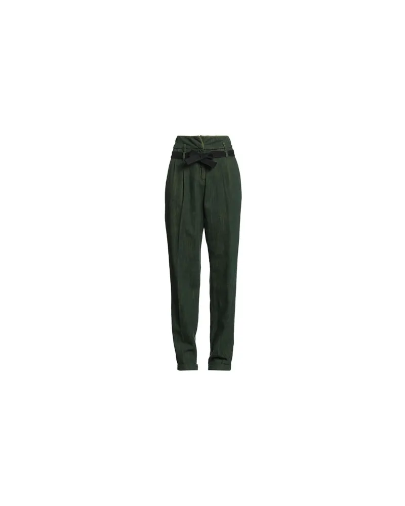 PLAN C HOSEN & RÖCKE - Jeanshosenauf YOOX.COM Militärgrün
