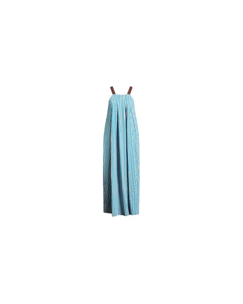 ALYSI KLEIDER - Maxi-Kleiderauf YOOX.COM Azurblau