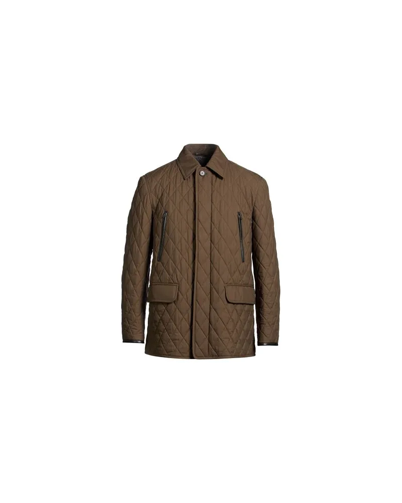 Brioni JACKEN & MÄNTEL - Pufferjacken & Daunenjackenauf YOOX.COM Militärgrün