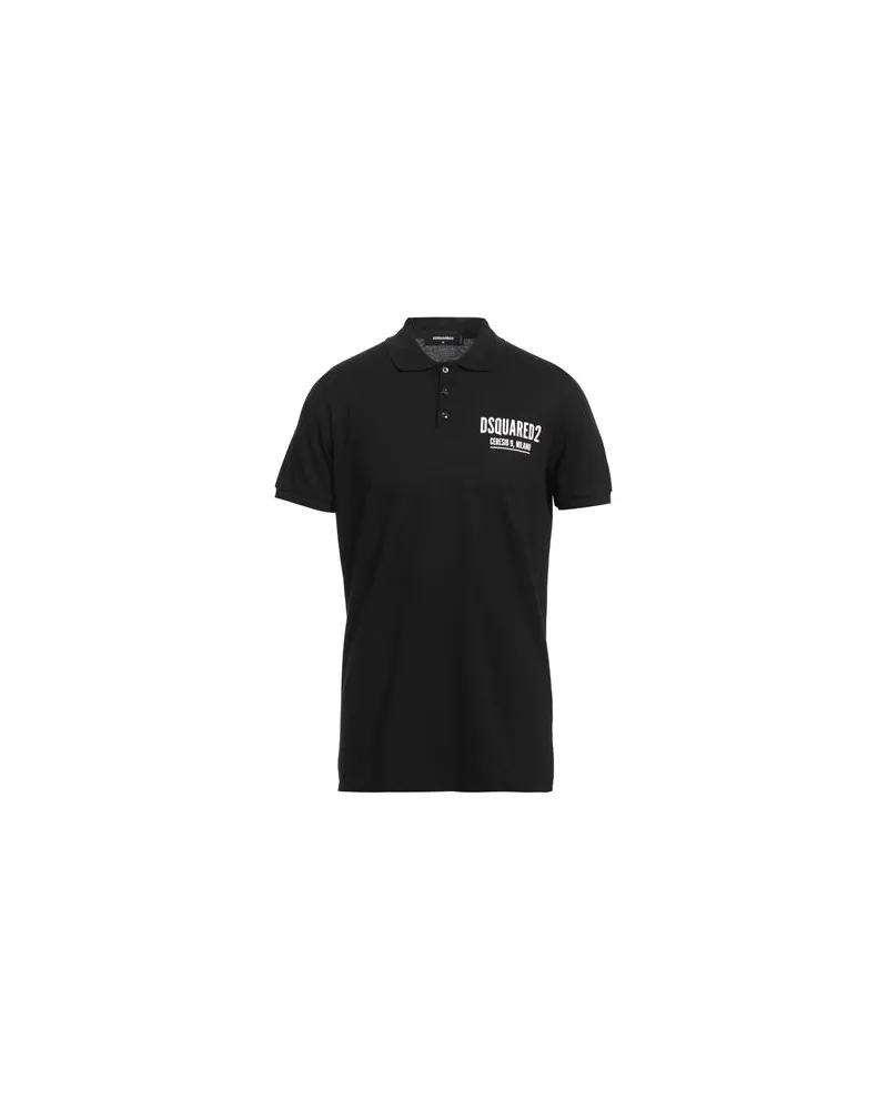 Dsquared2 TOPS - Poloshirtsauf YOOX.COM Schwarz