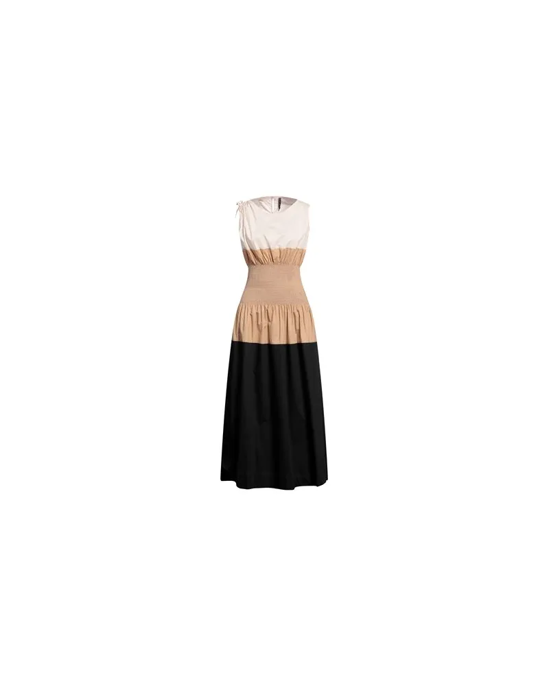 Manila Grace KLEIDER - Maxi-Kleiderauf YOOX.COM Sand