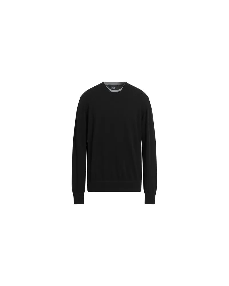 Alpha Studio STRICKWAREN - Pulloverauf YOOX.COM Schwarz
