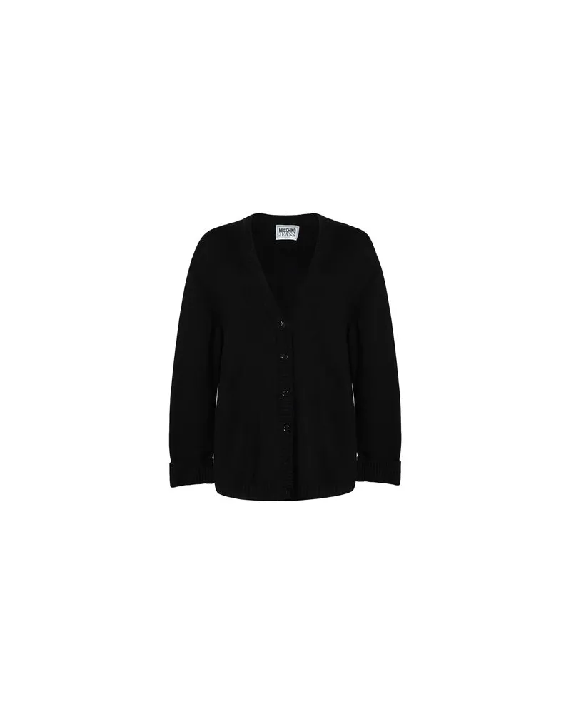 Moschino STRICKWAREN - Strickjackenauf YOOX.COM Schwarz