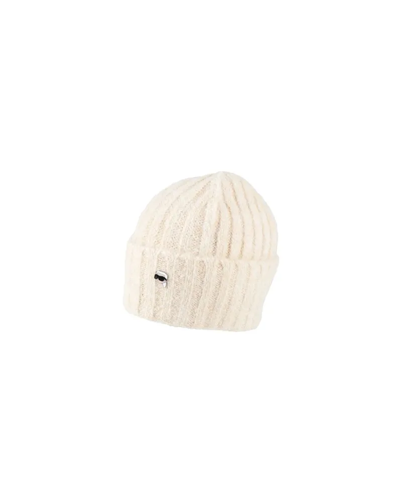 Karl Lagerfeld ACCESSOIRES - Mützen & Hüteauf YOOX.COM Cremeweiß