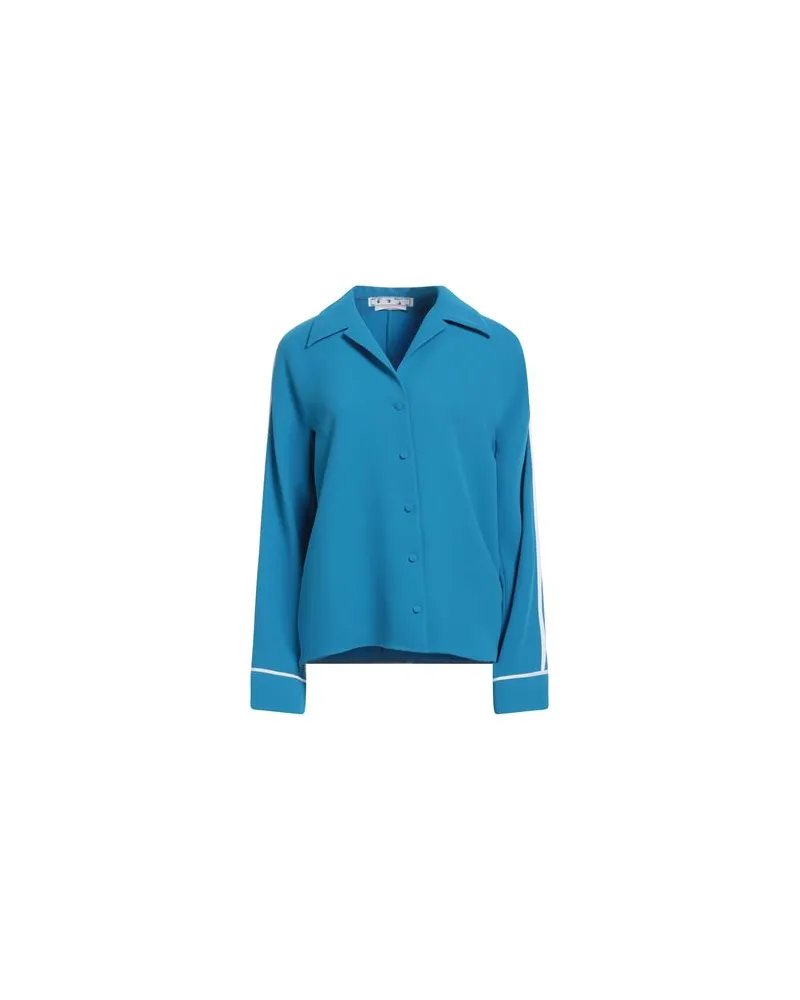 OFF-WHITE TOPS - Hemdenauf YOOX.COM Azurblau