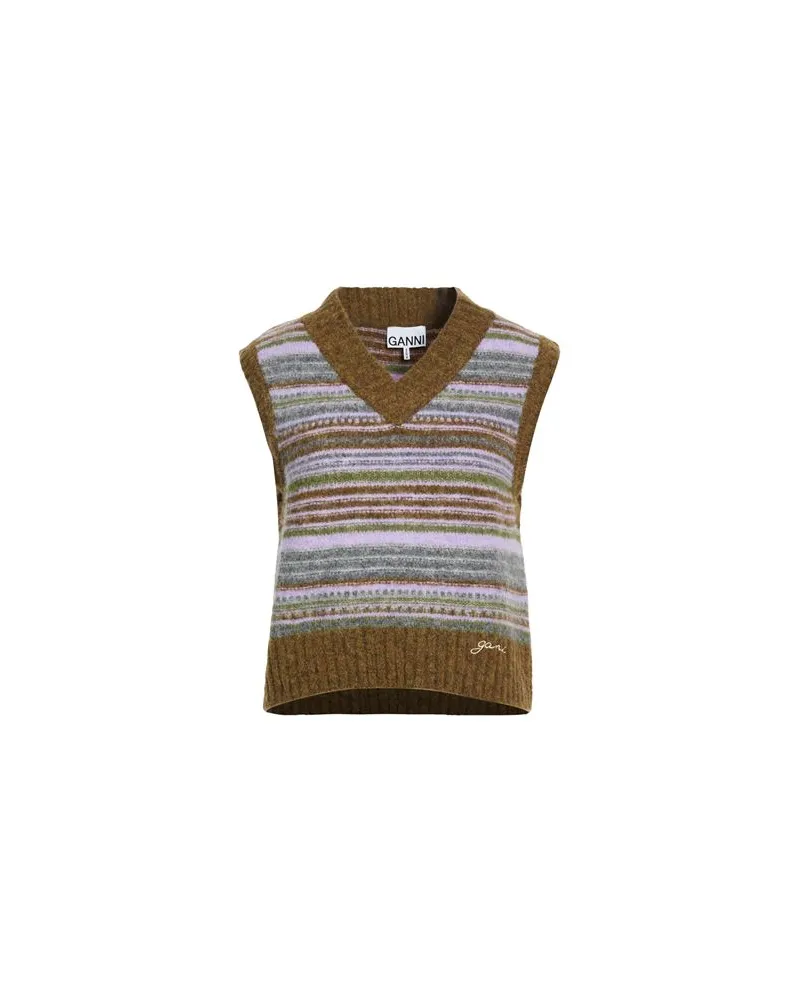 Ganni STRICKWAREN - Pulloverauf YOOX.COM Khaki