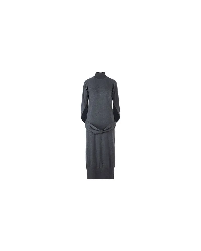 MEIMEIJ KLEIDER - Maxi-Kleiderauf YOOX.COM Grau