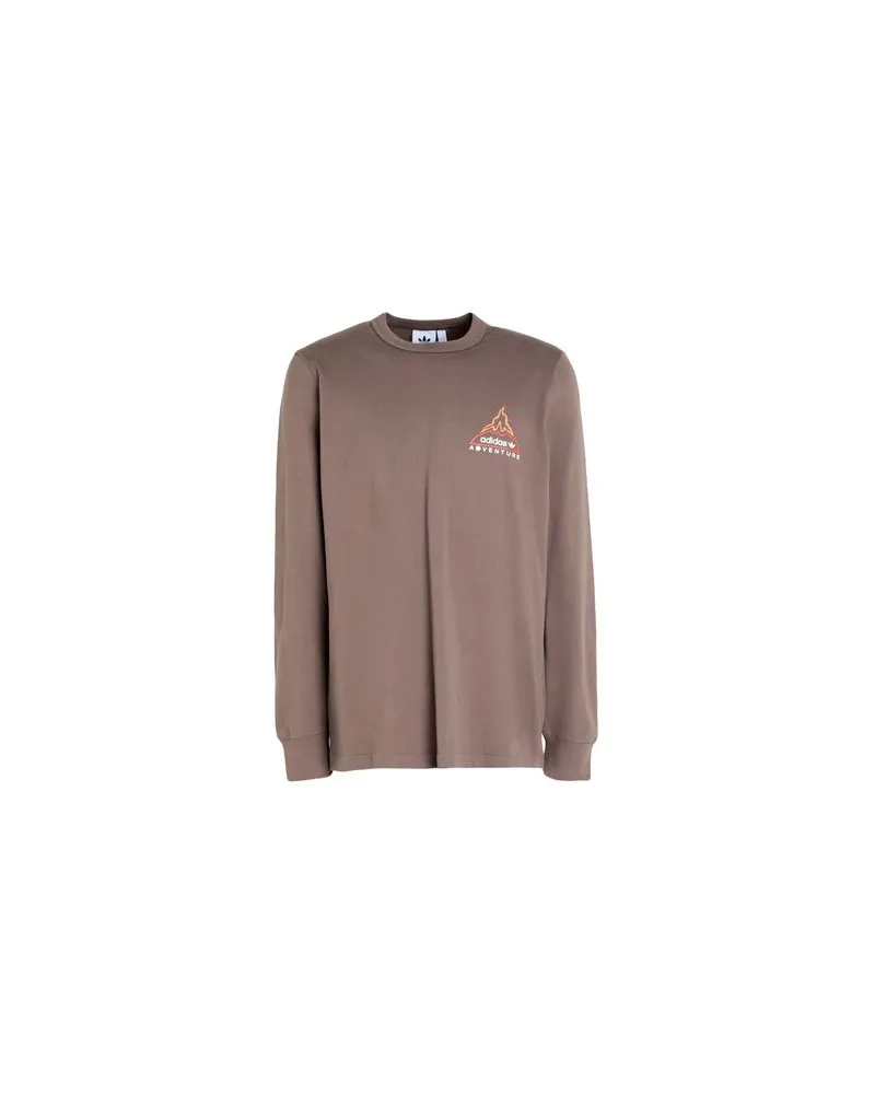 adidas ADV VOLCANO LS - TOPS - T-shirtsauf YOOX.COM Hellbraun