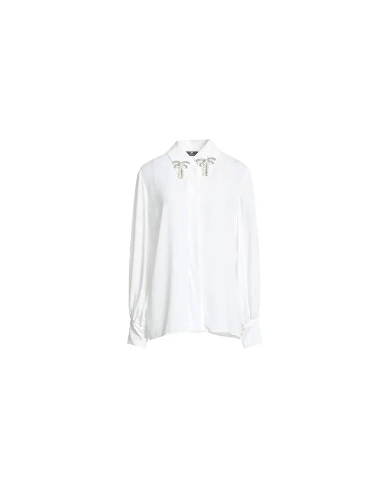 Elisabetta Franchi TOPS - Hemdenauf YOOX.COM Weiß