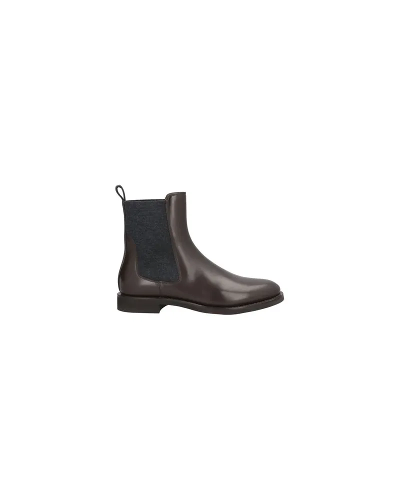 Brunello Cucinelli SCHUHE - Stiefelettenauf YOOX.COM Dunkelbraun