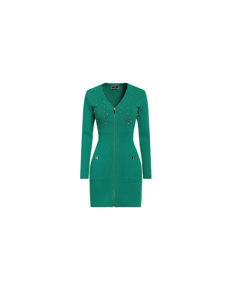 Elisabetta Franchi KLEIDER - Mini-Kleiderauf YOOX.COM Smaragdgrün