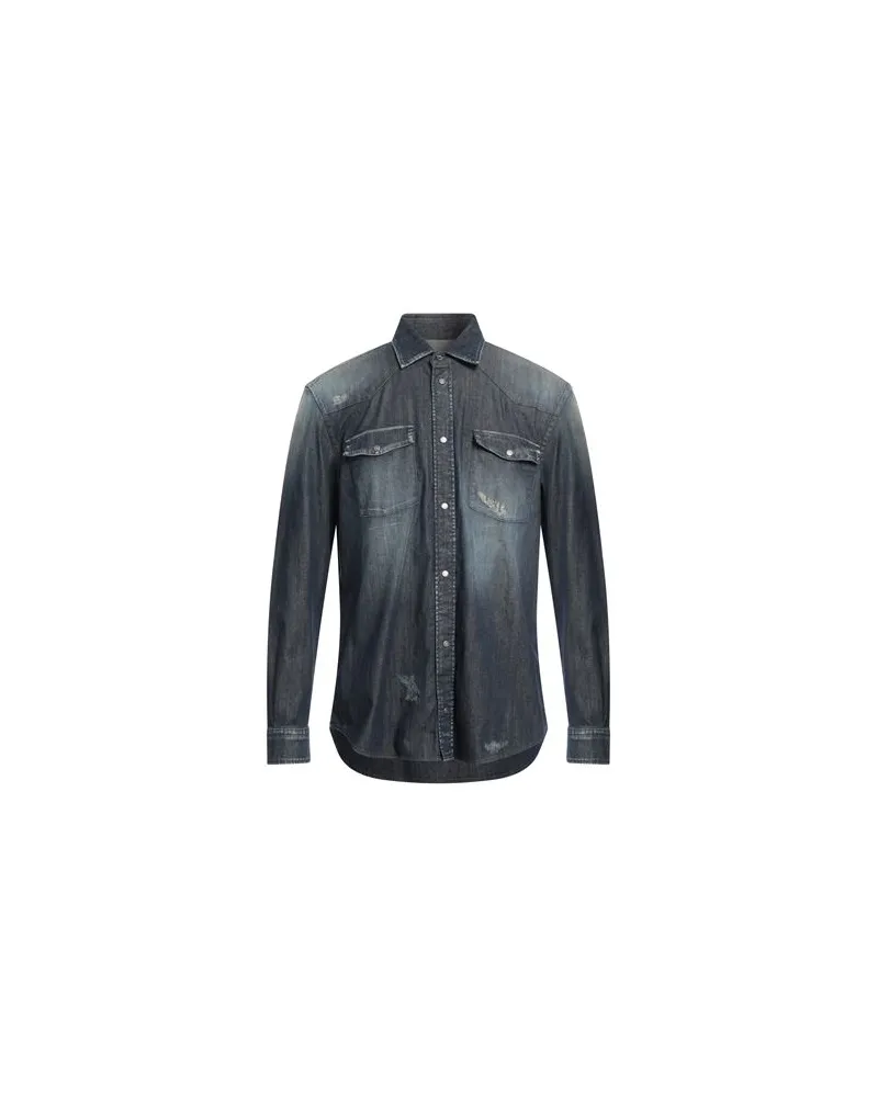 Dondup TOPS - Jeanshemdenauf YOOX.COM Blau
