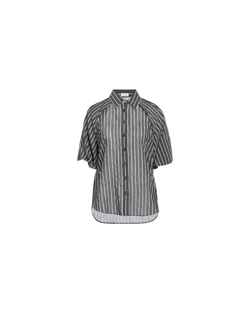 Brunello Cucinelli TOPS - Hemdenauf YOOX.COM Braungrau