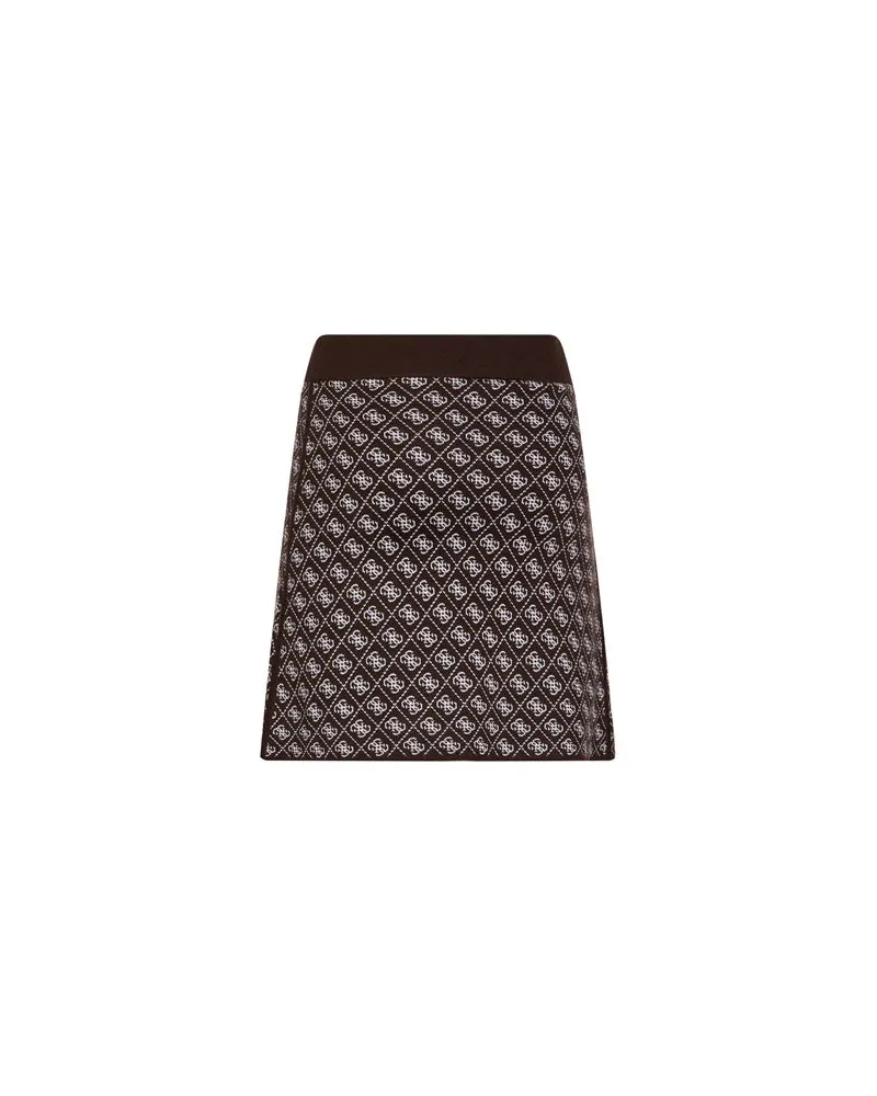 Guess HOSEN & RÖCKE - Miniröckeauf YOOX.COM Schokobraun
