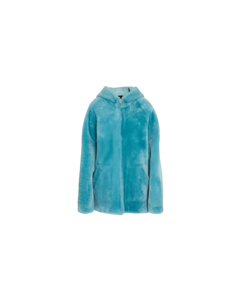 BLANCHA JACKEN & MÄNTEL - Shearling- & Kunstfellauf YOOX.COM Tūrkis