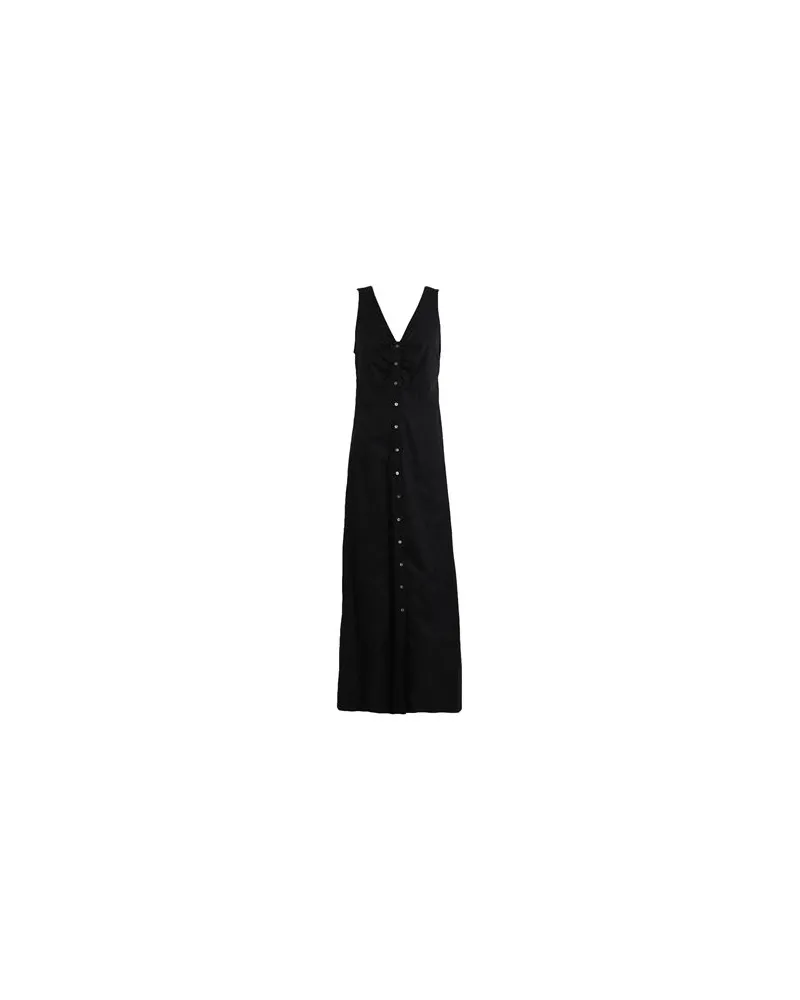 Karl Lagerfeld COTTON DAY DRESS  - KLEIDER - Maxi-Kleiderauf YOOX.COM Schwarz