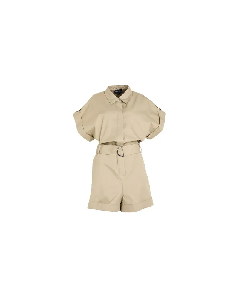 Emporio Armani OVERALLS - Playsuitsauf YOOX.COM Sand