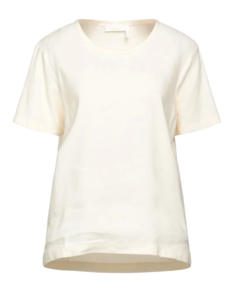 Chloé T-shirts Elfenbein