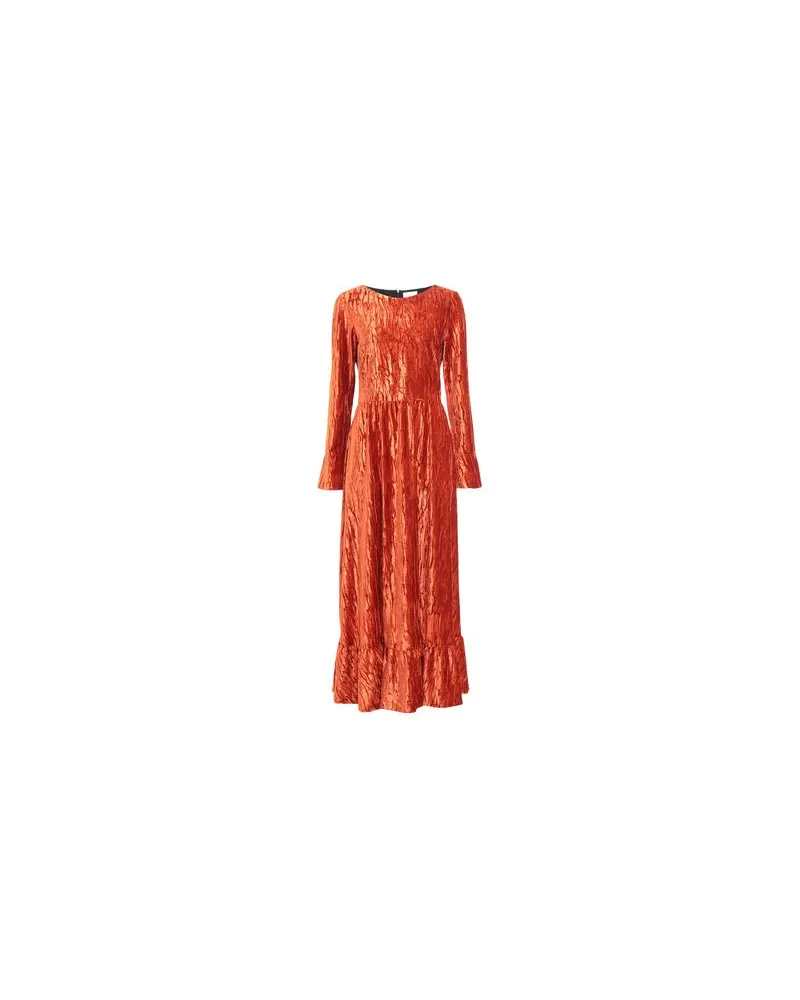 Black Coral KLEIDER - Maxi-Kleiderauf YOOX.COM Rostrot