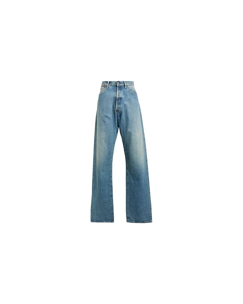 Maison Margiela HOSEN & RÖCKE - Jeanshosenauf YOOX.COM Blau