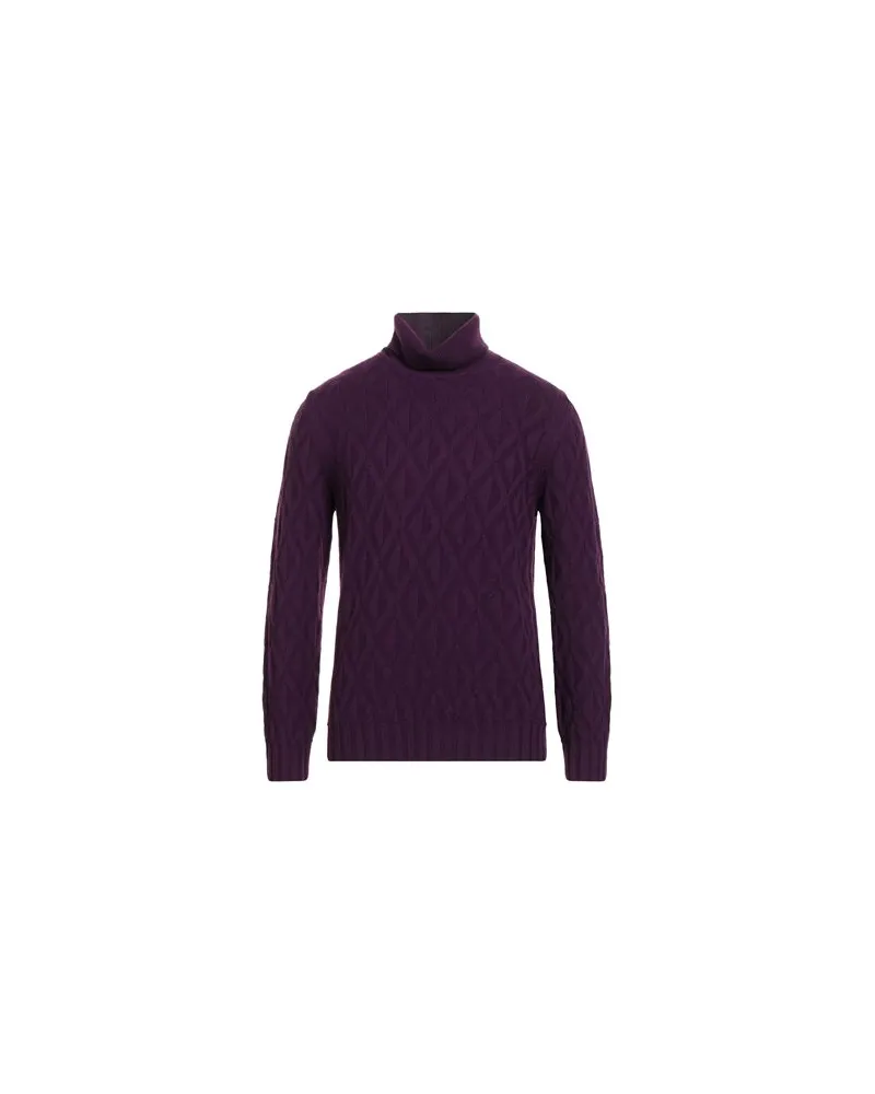 Alpha Studio STRICKWAREN - Rollkragenpulloverauf YOOX.COM Dunkelviolett