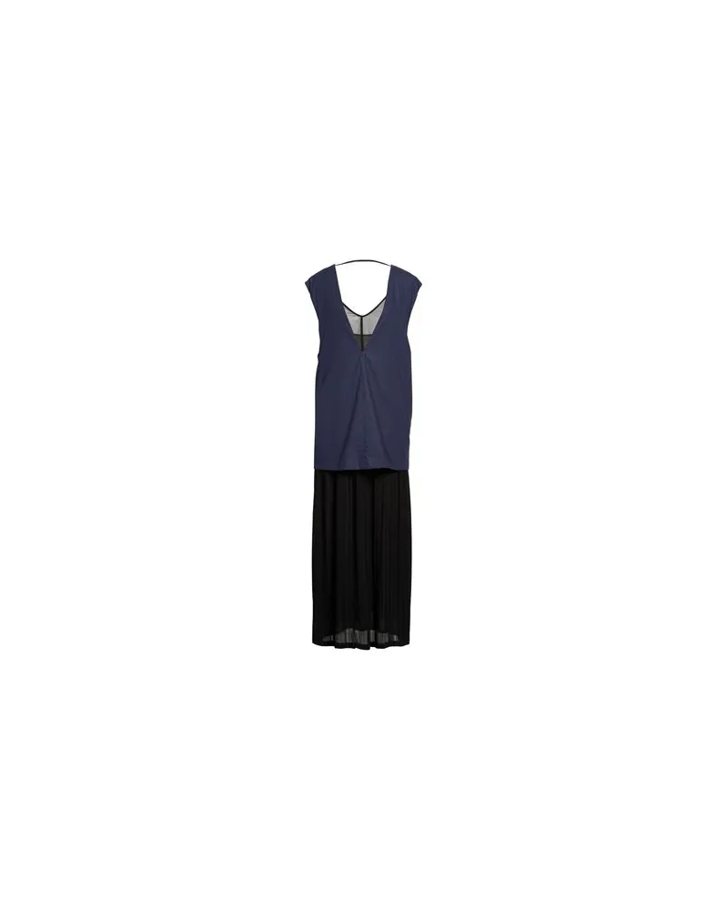 ALYSI CRÈME - KLEIDER - Maxi-Kleiderauf YOOX.COM Nachtblau