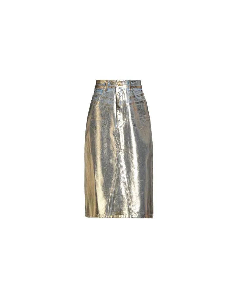 Ganni HOSEN & RÖCKE - Jeansröckeauf YOOX.COM Gold