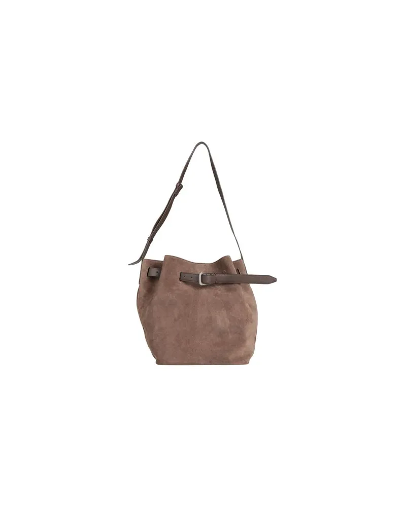 Brunello Cucinelli TASCHEN - Schultertaschenauf YOOX.COM Dunkelbraun