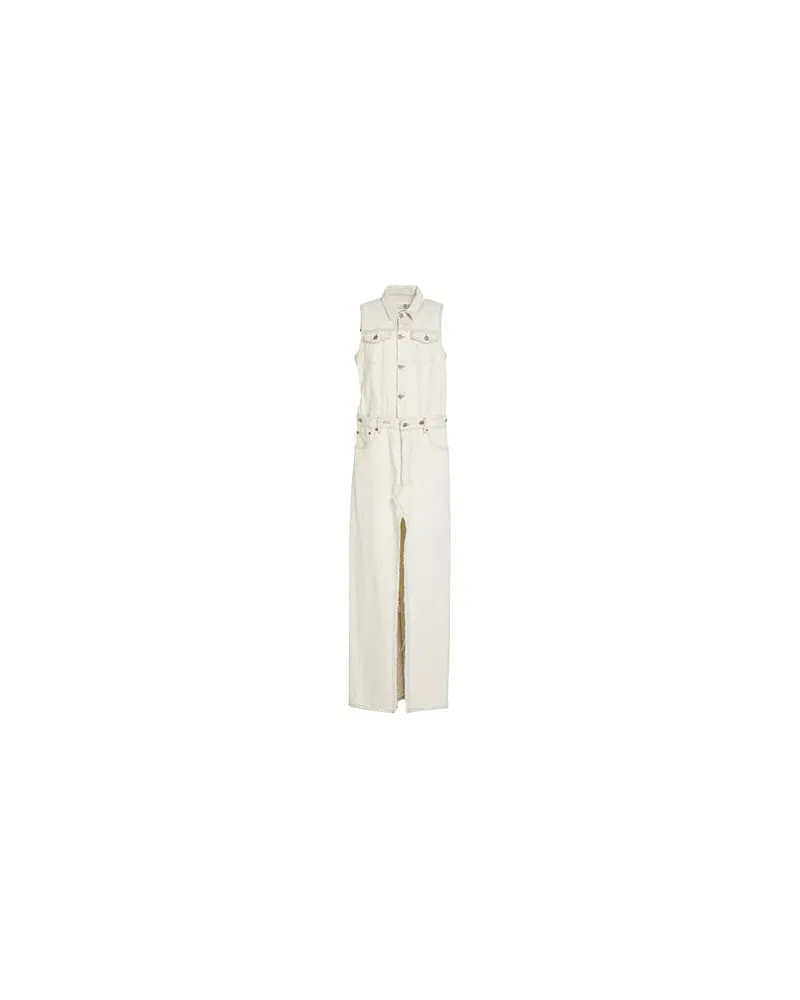 Maison Margiela KLEIDER - Maxi-Kleiderauf YOOX.COM Elfenbein
