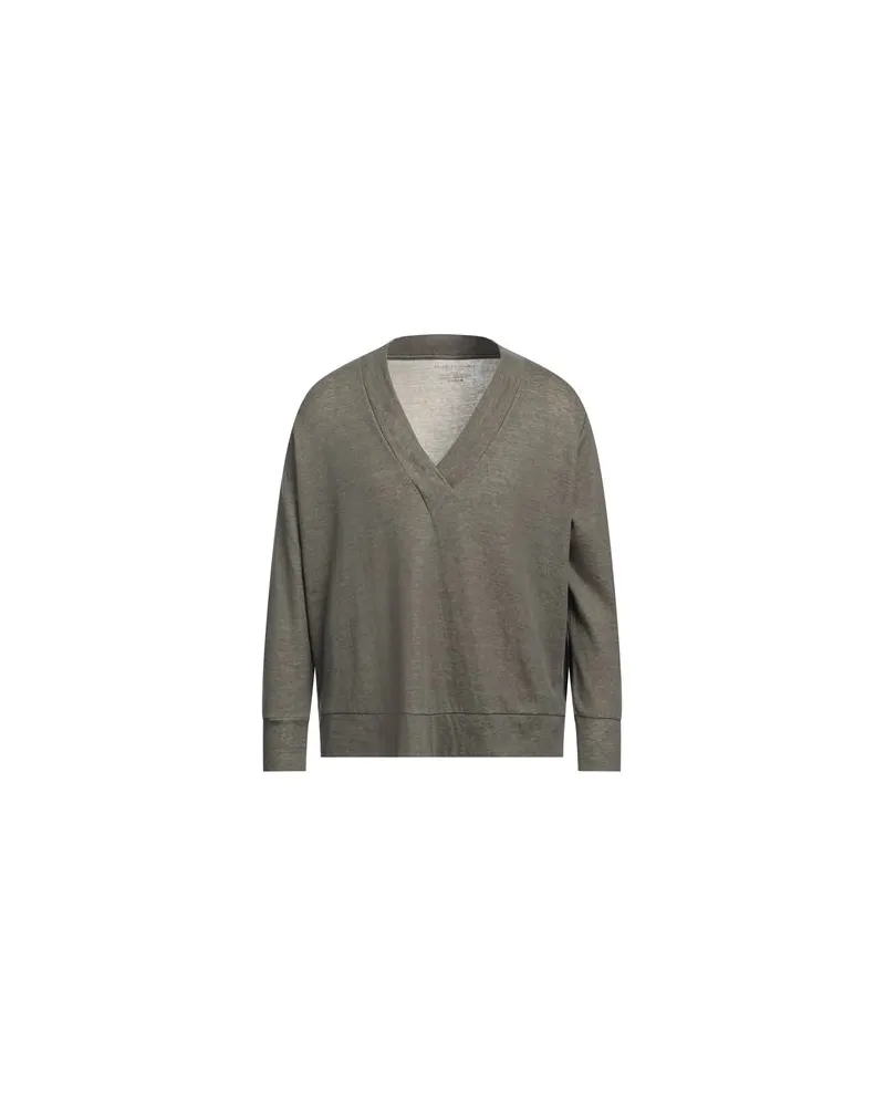 Majestic STRICKWAREN - Pulloverauf YOOX.COM Dunkelgrün
