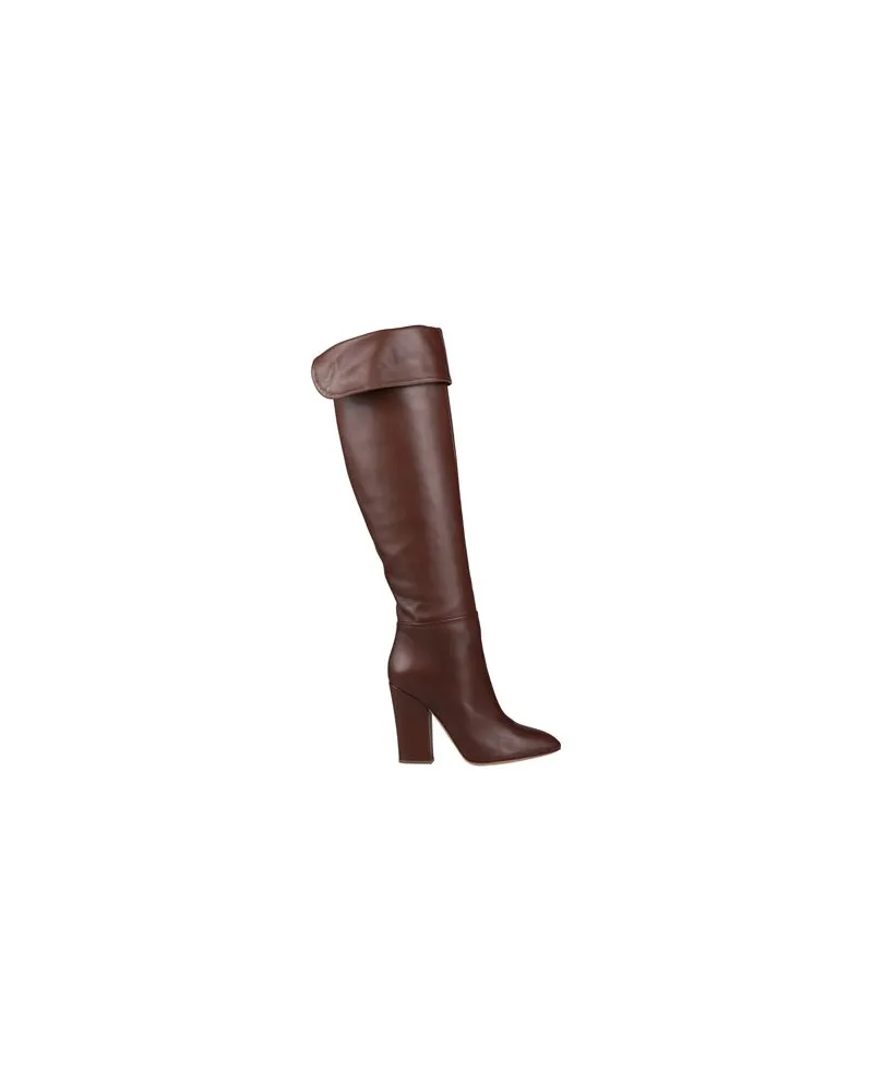 Sergio Rossi SCHUHE - Stiefelauf YOOX.COM Schokobraun