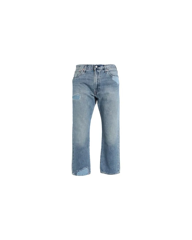 Levi's 551Z STRAIGHT CROP  - HOSEN & RÖCKE - Jeanshosenauf YOOX.COM Blau
