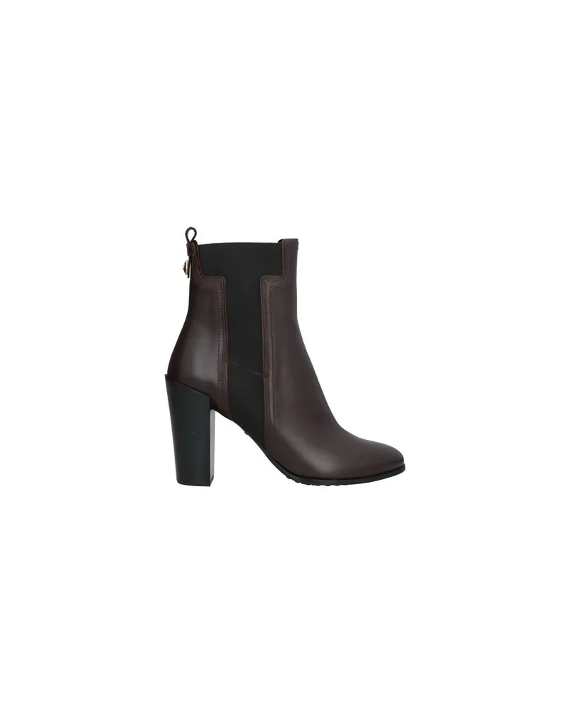 TOD'S SCHUHE - Stiefelettenauf YOOX.COM Dunkelbraun