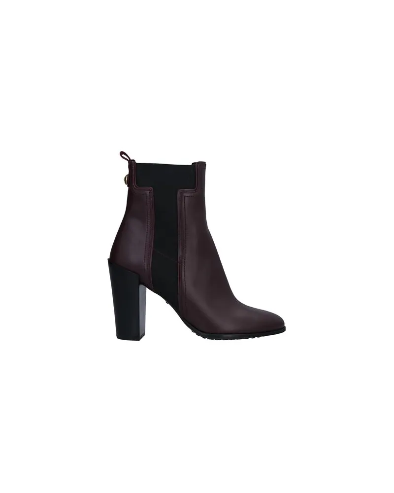TOD'S SCHUHE - Stiefelettenauf YOOX.COM Pflaume