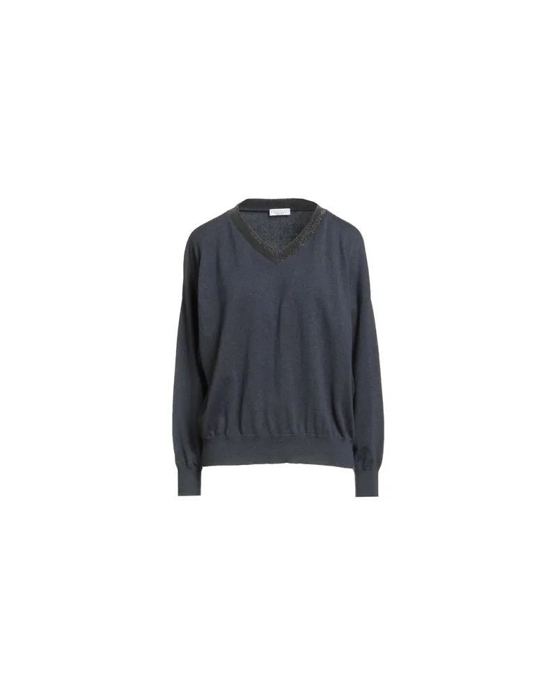 Brunello Cucinelli CASHMERE - STRICKWAREN - Pulloverauf YOOX.COM Marineblau
