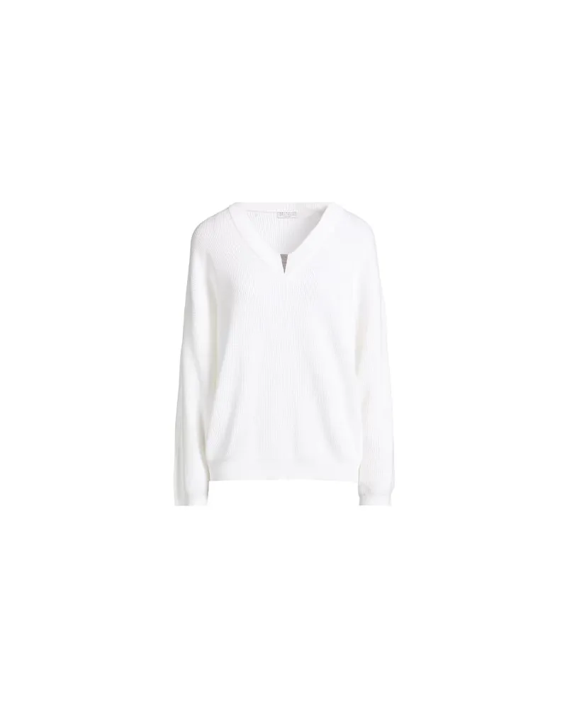 Brunello Cucinelli STRICKWAREN - Pulloverauf YOOX.COM Weiß