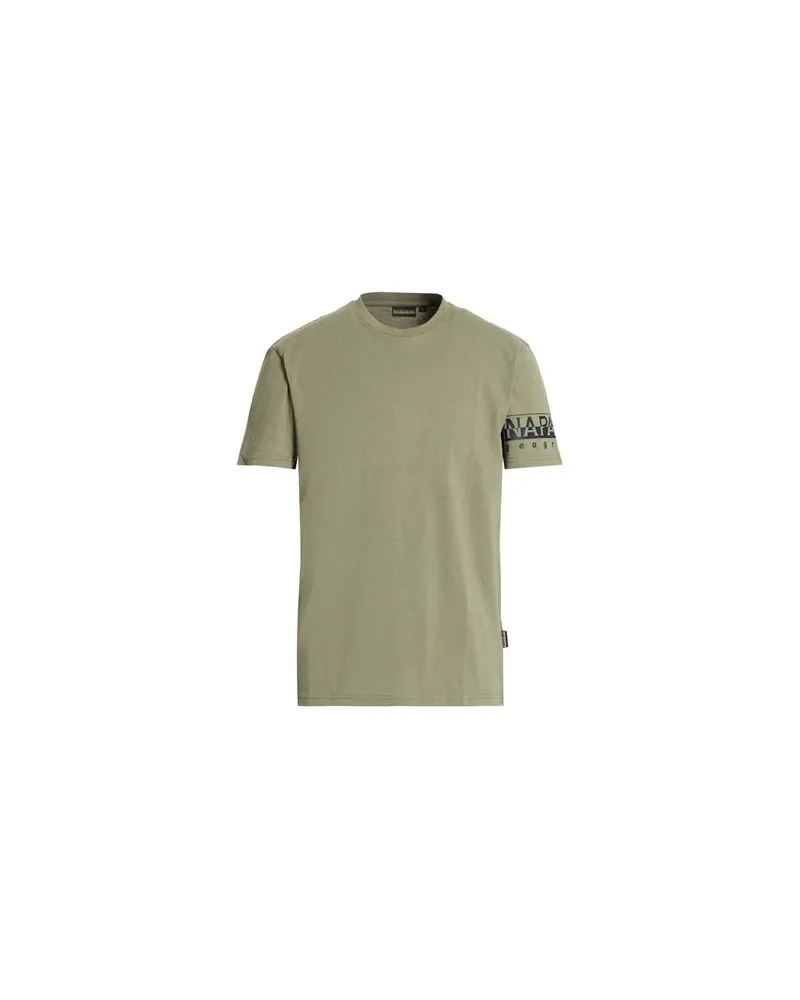 Napapijri TOPS - T-shirtsauf YOOX.COM Militärgrün
