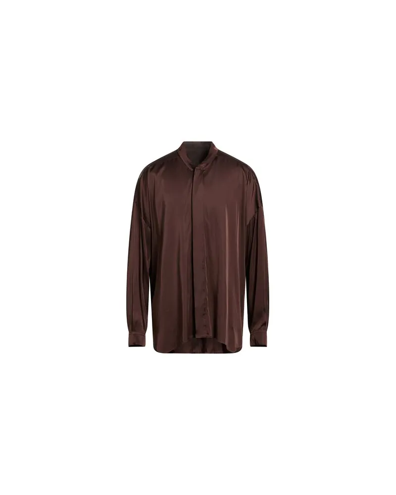 Rick Owens TOPS - Hemdenauf YOOX.COM Dunkelbraun