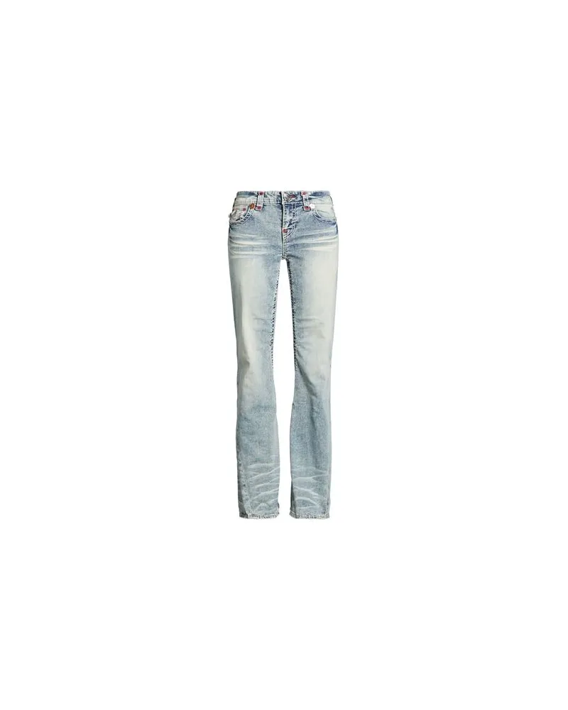 True Religion JOEY LOW RISE FLARE SUPER T  - HOSEN & RÖCKE - Jeanshosenauf YOOX.COM Blau