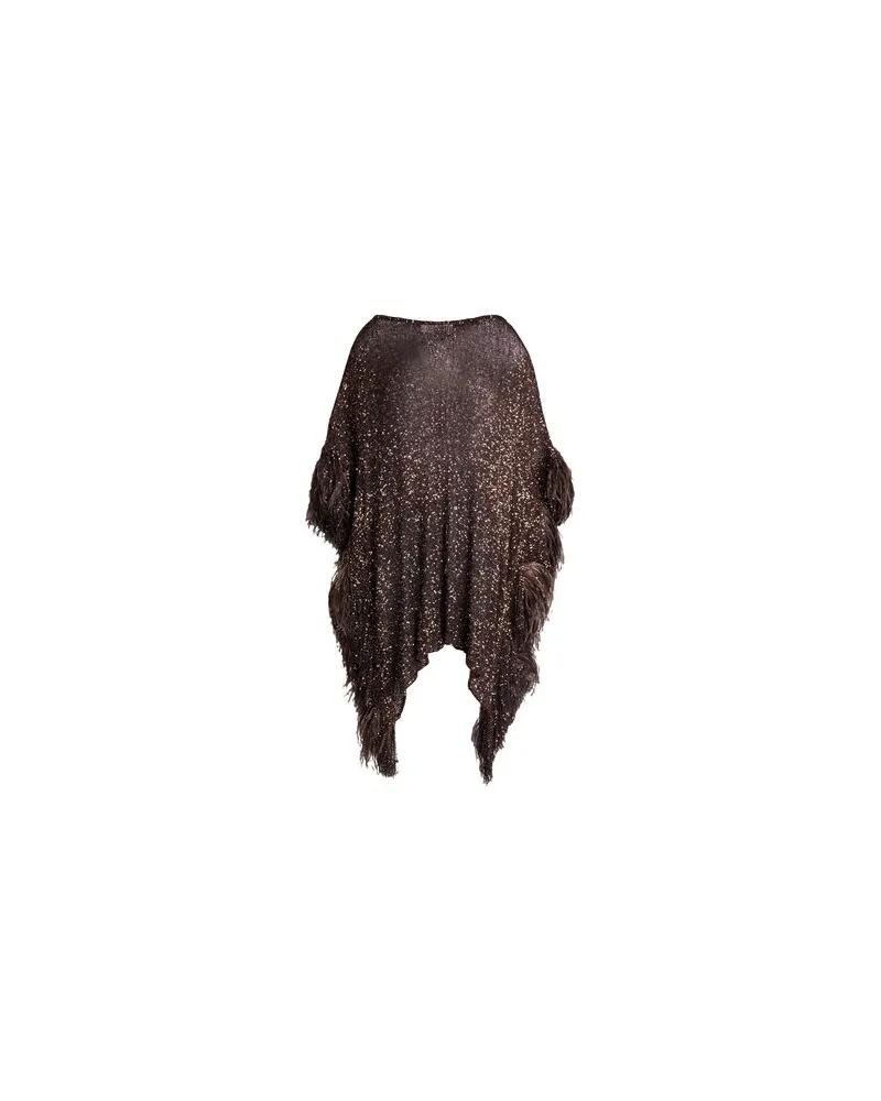 Valentino Garavani JACKEN & MÄNTEL - Capesauf YOOX.COM Dunkelbraun