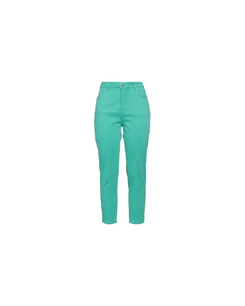 Fracomina HOSEN & RÖCKE - Jeanshosenauf YOOX.COM Smaragdgrün