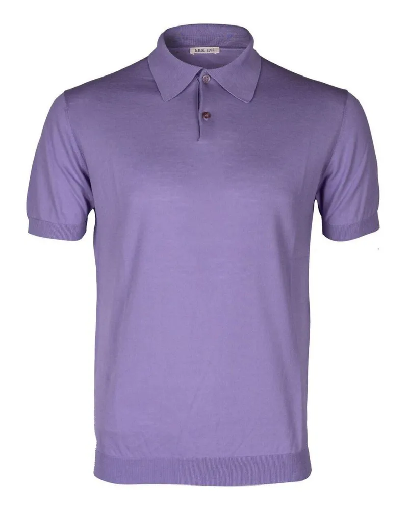 Luigi Bianchi Mantova Poloshirt Violett