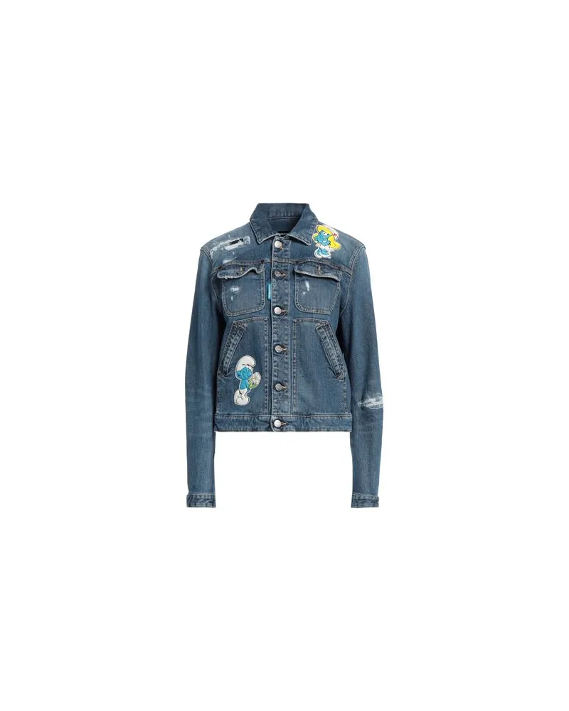 Dsquared2 X THE SMURFS - JACKEN & MÄNTEL - Jeansjacken/Mäntelauf YOOX.COM Blau