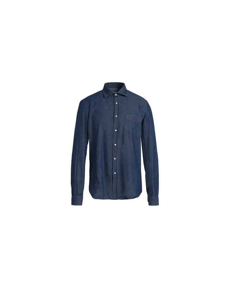 Manuel Ritz TOPS - Jeanshemdenauf YOOX.COM Blau