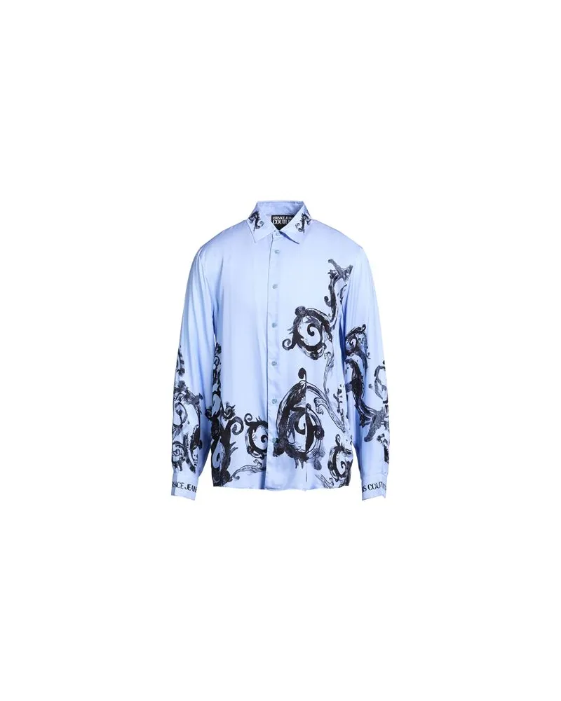 Versace Jeans TOPS - Hemdenauf YOOX.COM Azurblau