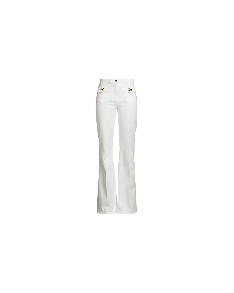 Elisabetta Franchi HOSEN & RÖCKE - Jeanshosenauf YOOX.COM Weiß