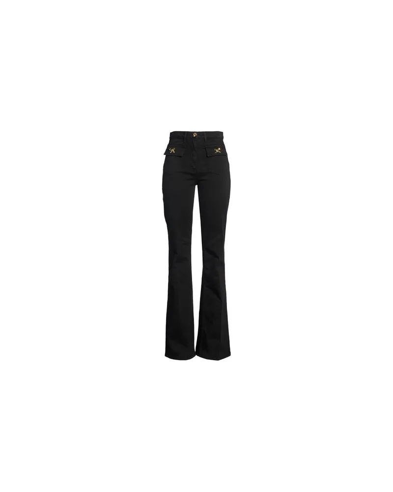Elisabetta Franchi HOSEN & RÖCKE - Jeanshosenauf YOOX.COM Schwarz