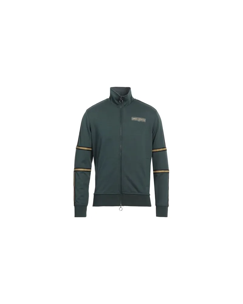 Armani Exchange TOPS - Sweatshirtsauf YOOX.COM Dunkelgrün